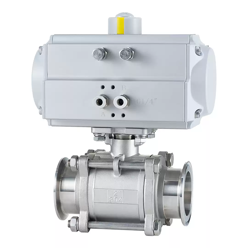 Pneumatic 3-piece Clamp Ball Valve